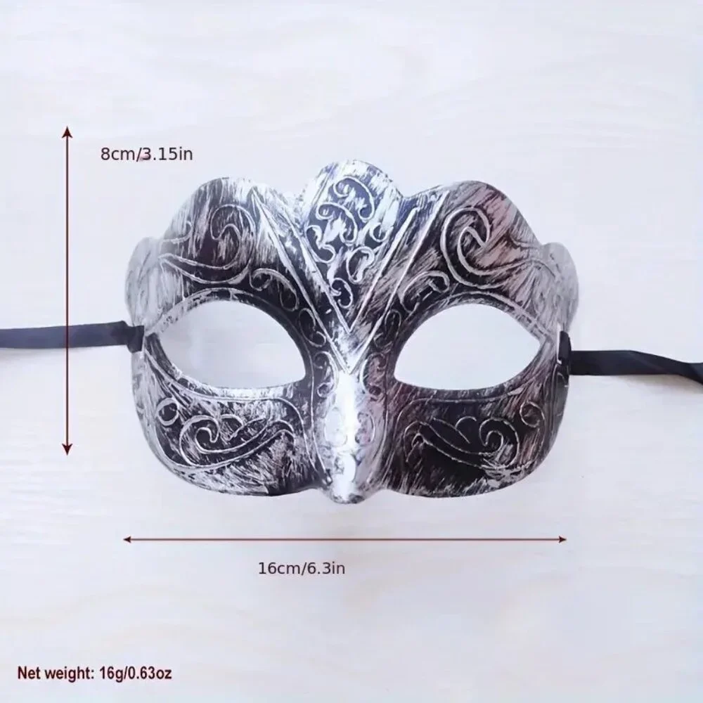 Masquerade Mask Faux Metal Costume Party Unisex Face Role play Cosplay Rave Sexy